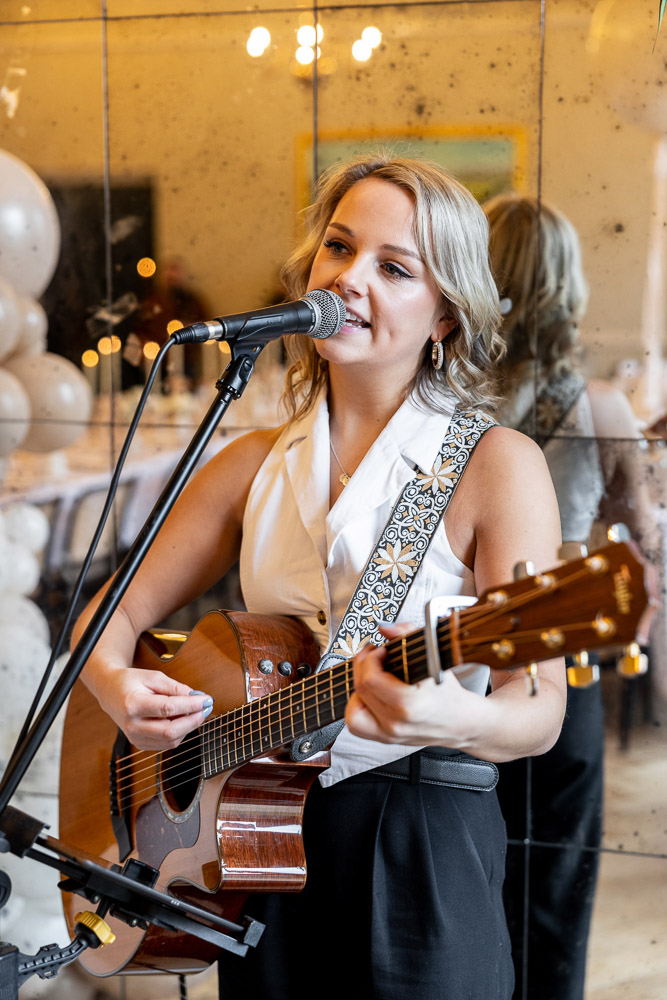 singer performing live