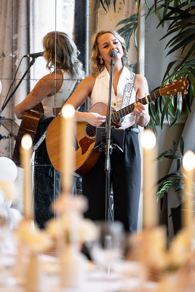 singer performing live