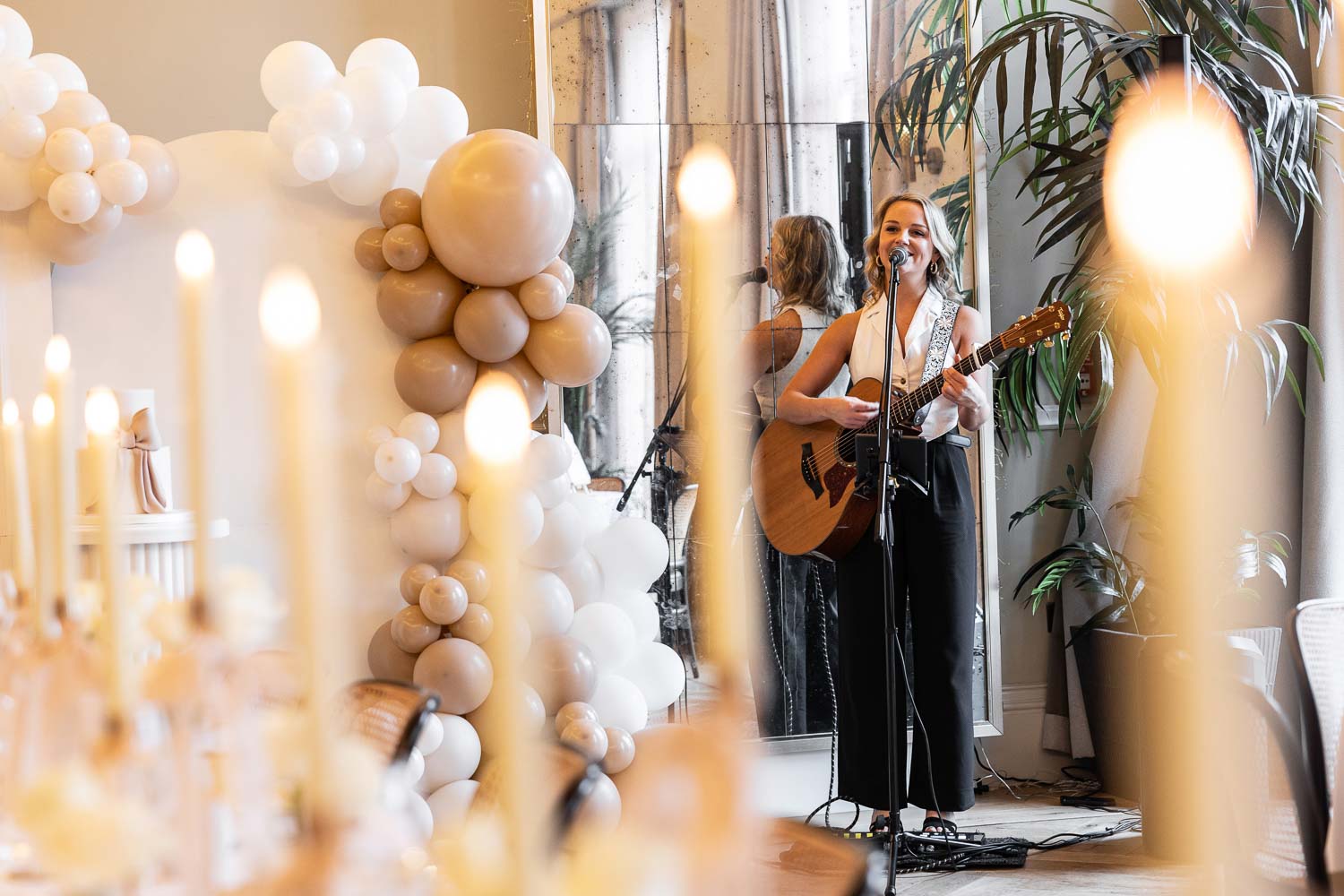 singer performing live