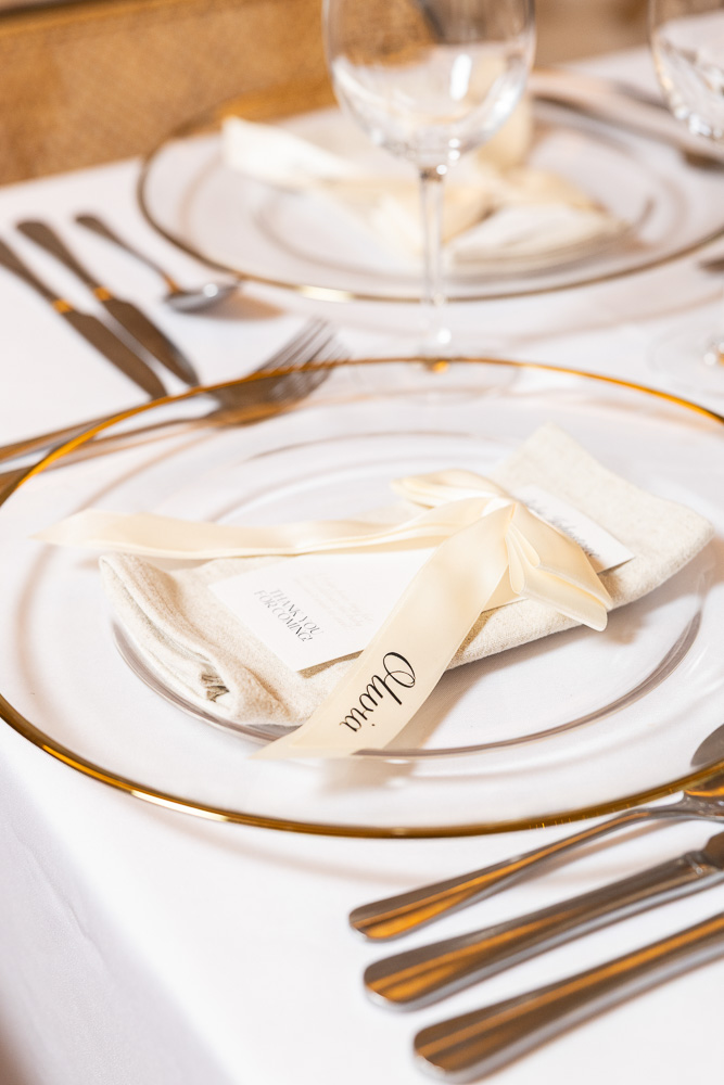 Long table with candles and balloon backdrop