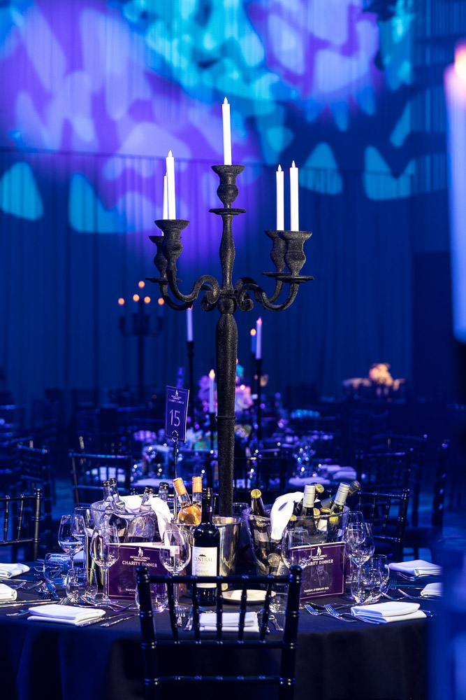 the deansgate manchester hotel blue lighting for event