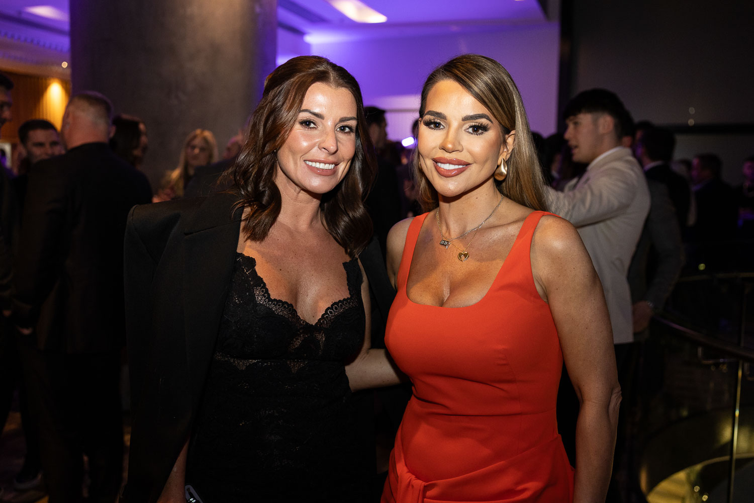 the deansgate manchester hotel blue lighting for event