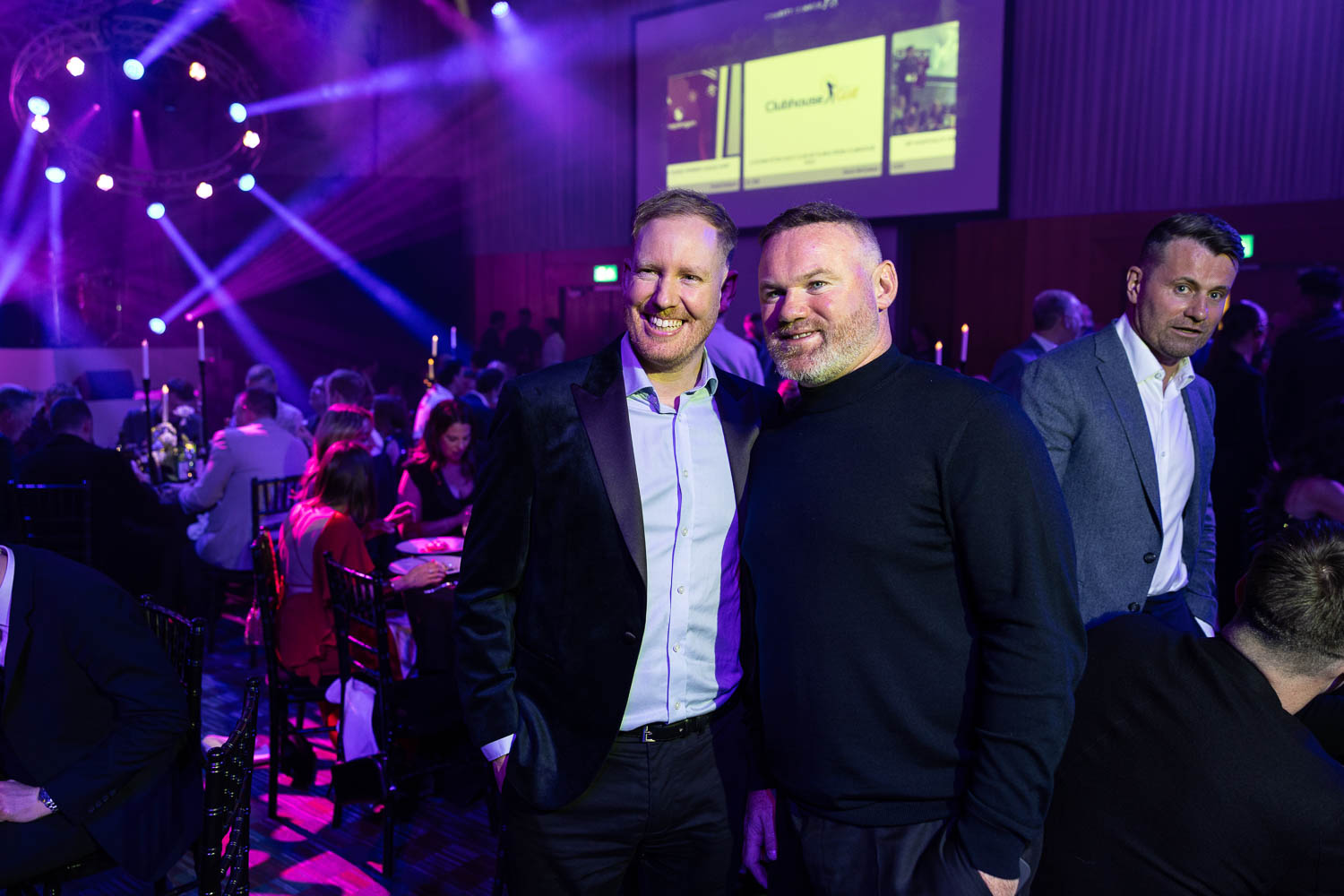 hosts at a charity event at the deansgate hotel manchester