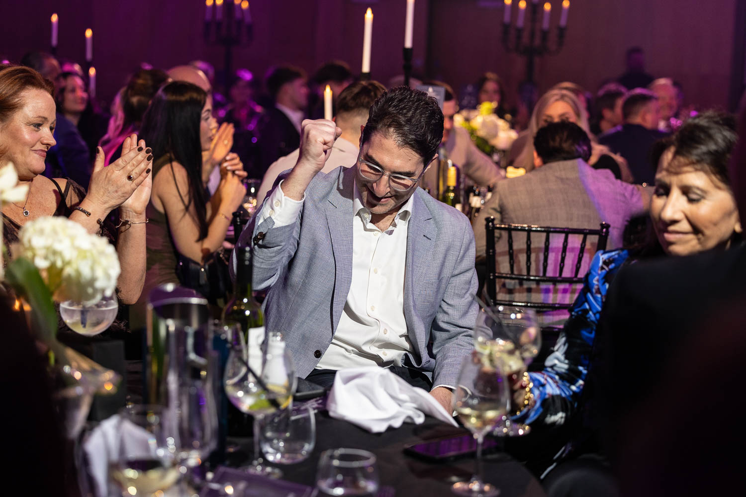 guests enjoying a charity event at the deansgate hotel