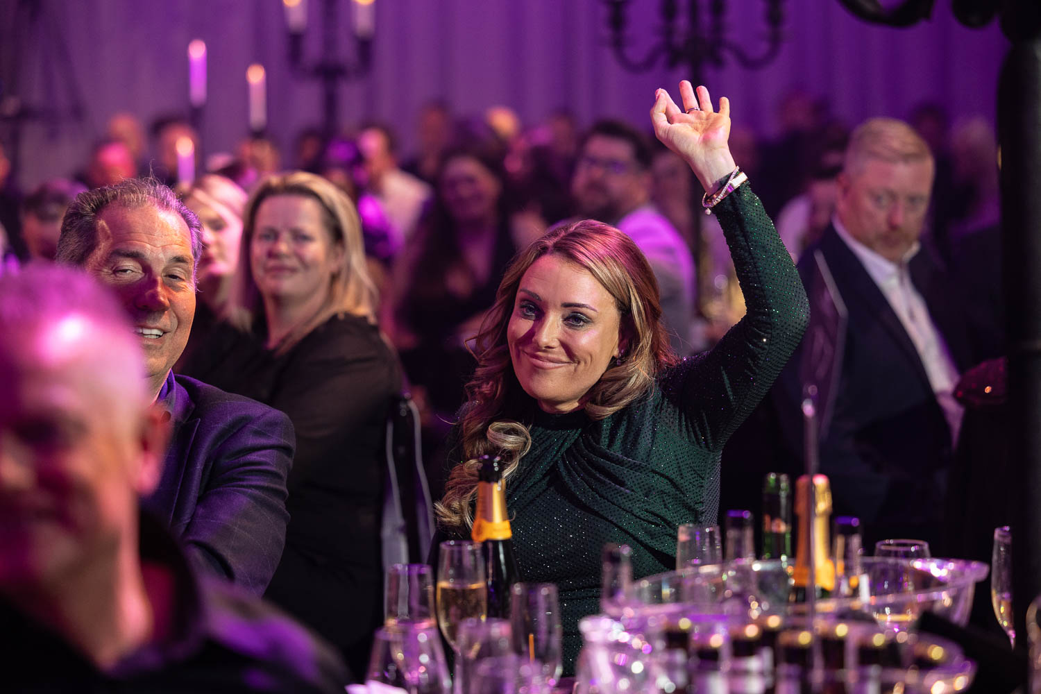 guests enjoying a charity event at the deansgate hotel