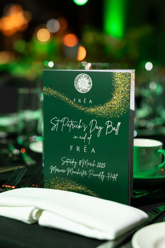 Emerald green event styling at an event in Manchester photographed by ER Event Photography