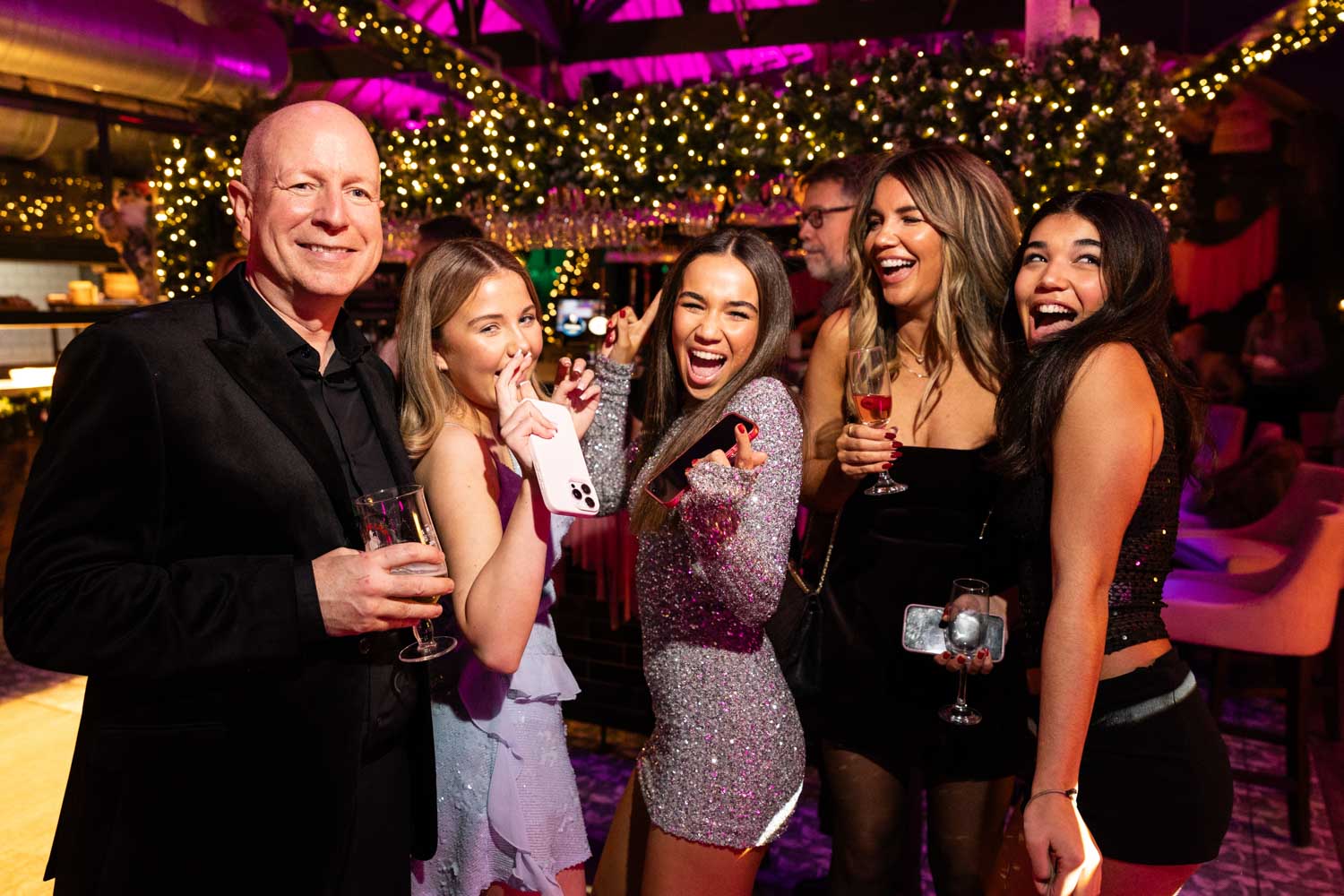 Grace is 18 and her pink birthday party with gold accents in Altrincham photographed by ER Event Photography