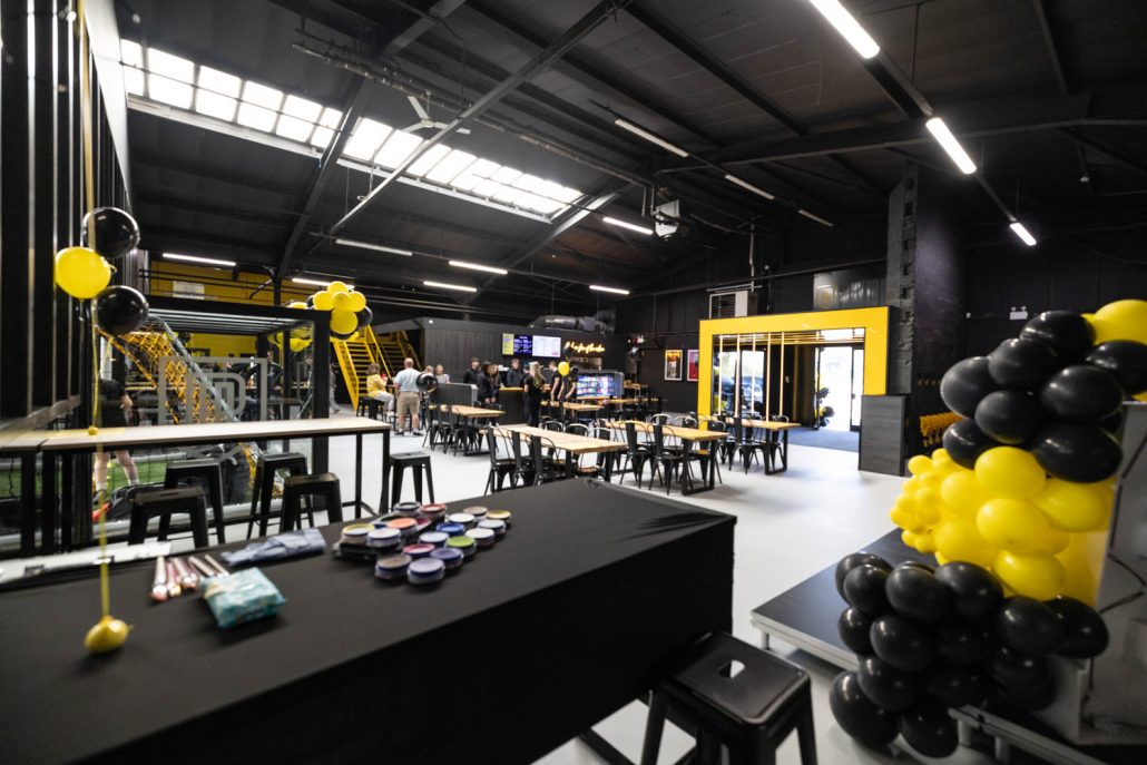 IInterior view of newly refurbished Pro Football Arena in Stockport after Manchester floods captured by Corporate Photographer Office Launch photographer
