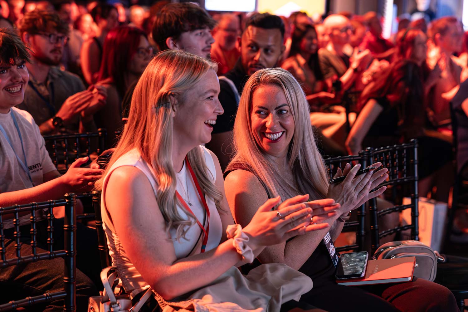 Audience clapping and engaging during conference session in Manchester, Conference Photographer Manchester